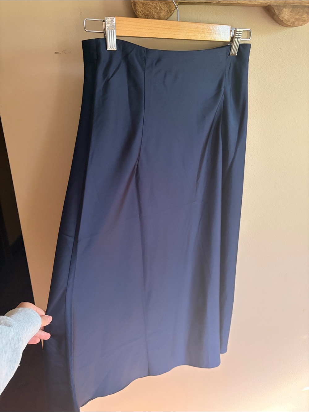Jcrew NWT Gwyneth navy satin slip skirt xs - Picture 5 of 5